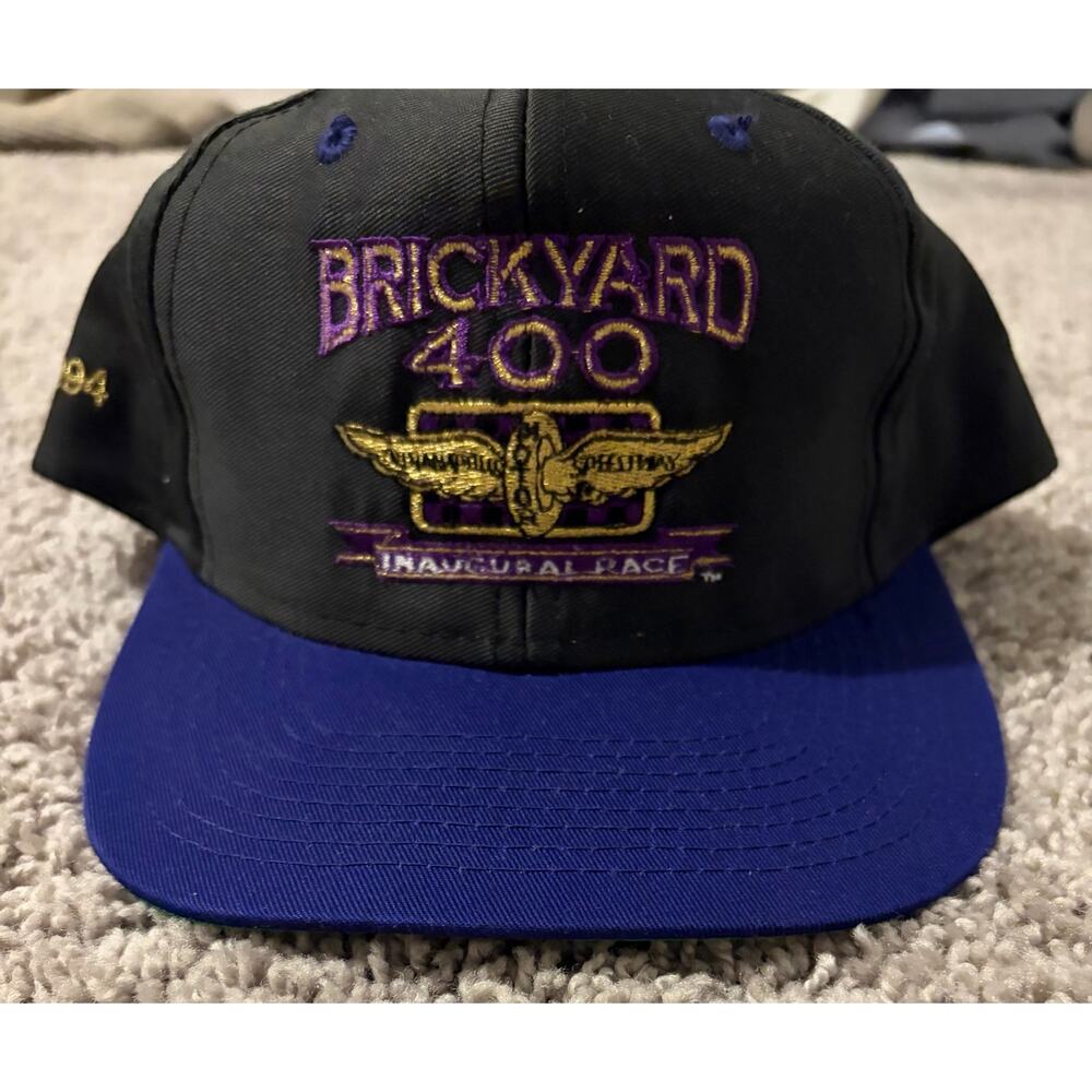 Vintage 1994 Brickyard 400 Inaugural Race Hat Racing Snapback Cap - One Size